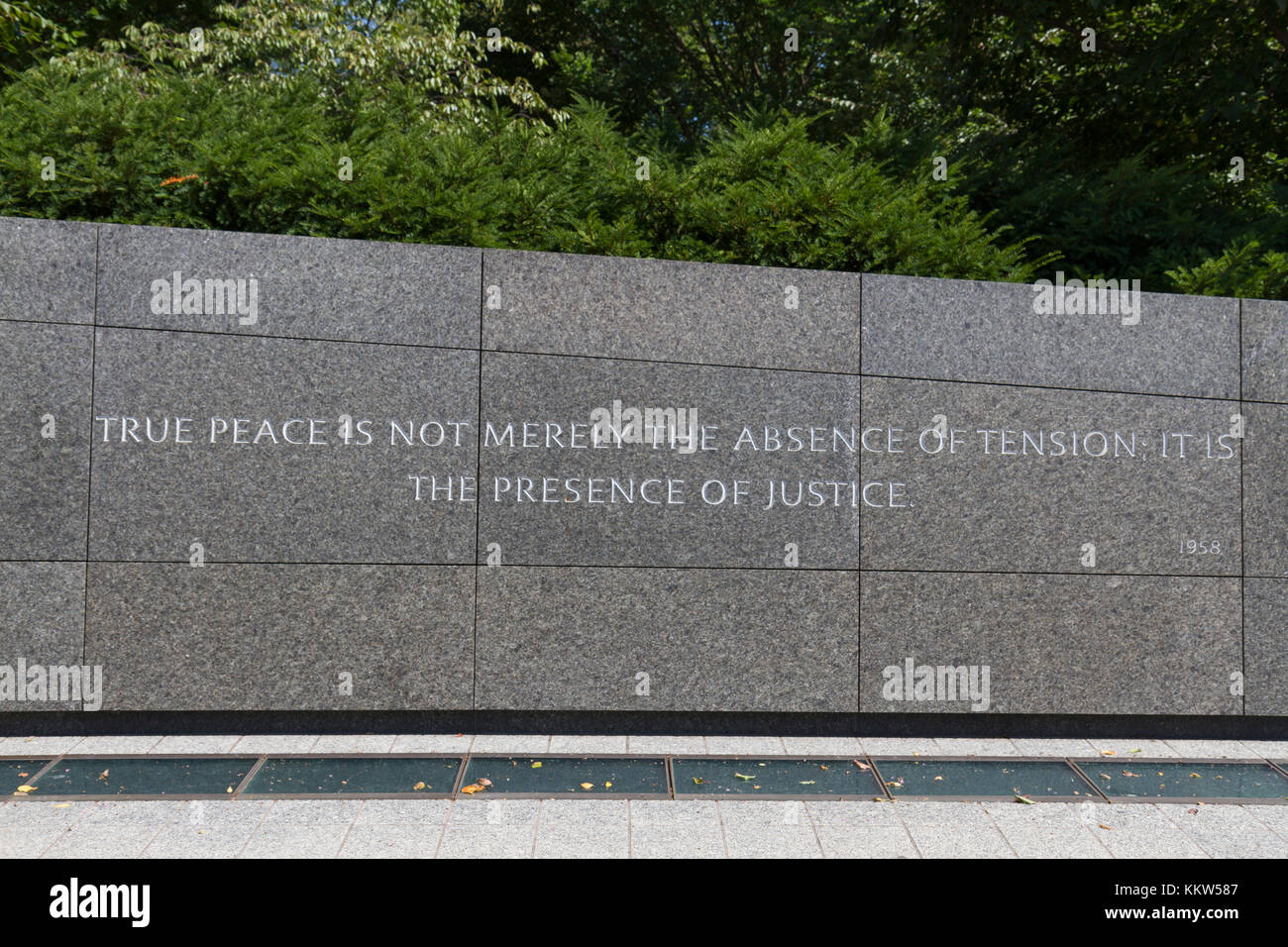 Martin Luther King Jr quotation on the Inscription Wall, Martin Luther ...