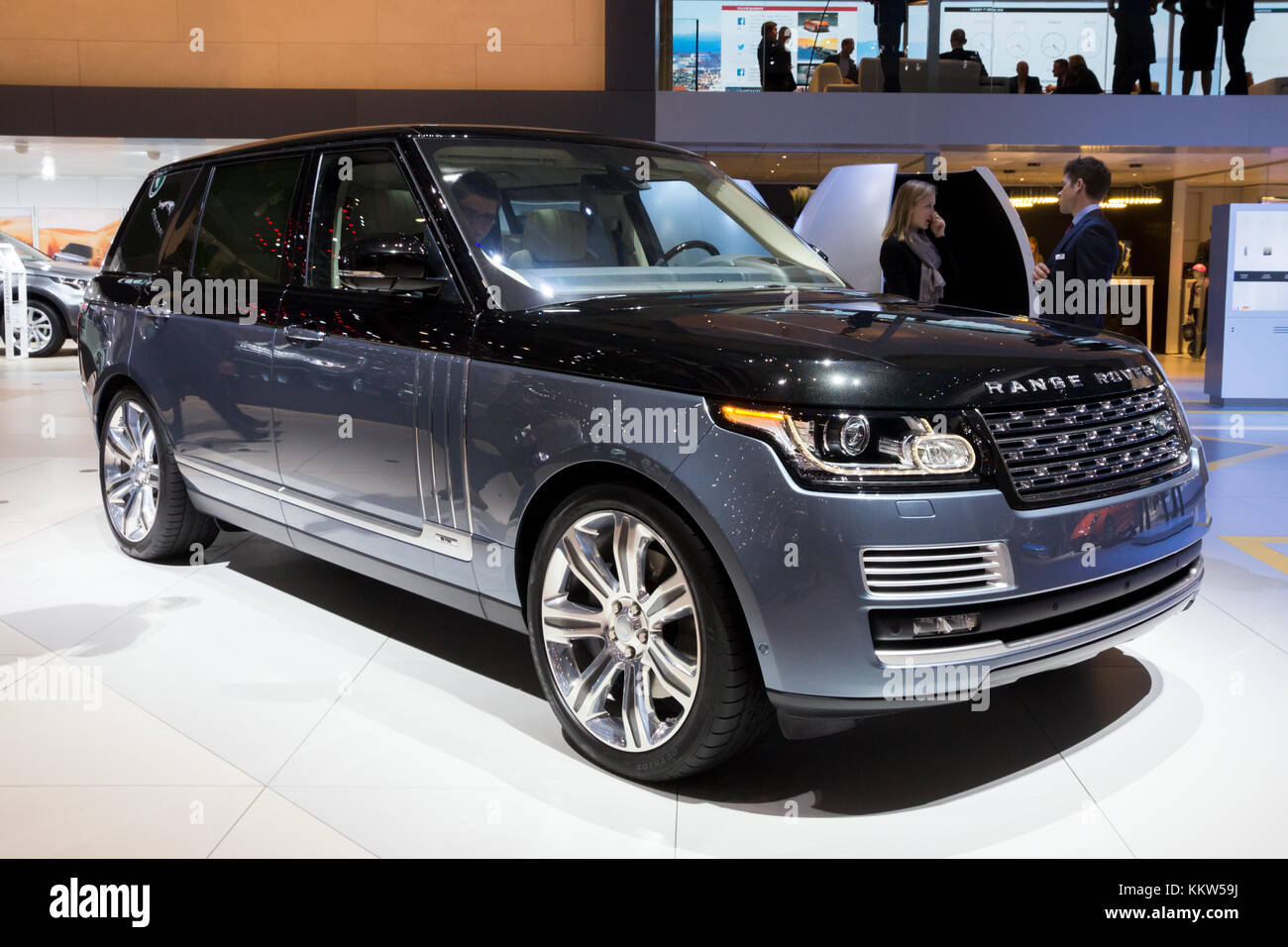 GENEVA, SWITZERLAND - MARCH 1, 2016: Land Rover Range Rover SUV car showcased at the 86th Geneva International Motor Show. Stock Photo
