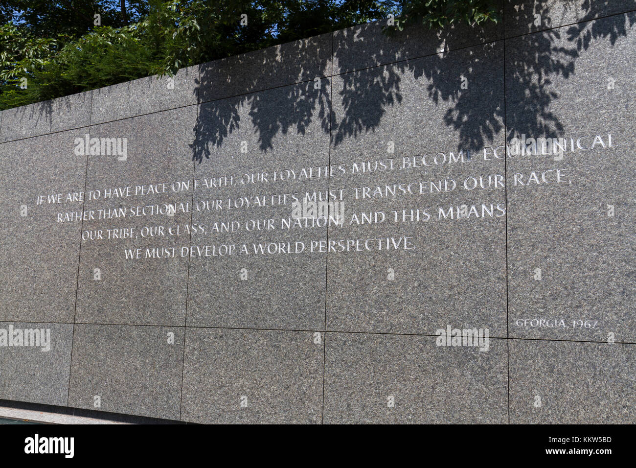 Martin Luther King Jr quotation on the Inscription Wall, Martin Luther ...