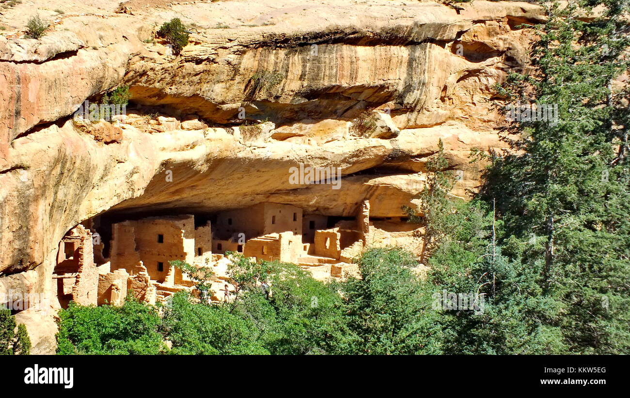 Colorado, USA, June 25, 2013: The Cliff Palace at Mesa Verde in Colorado. Stock Photo