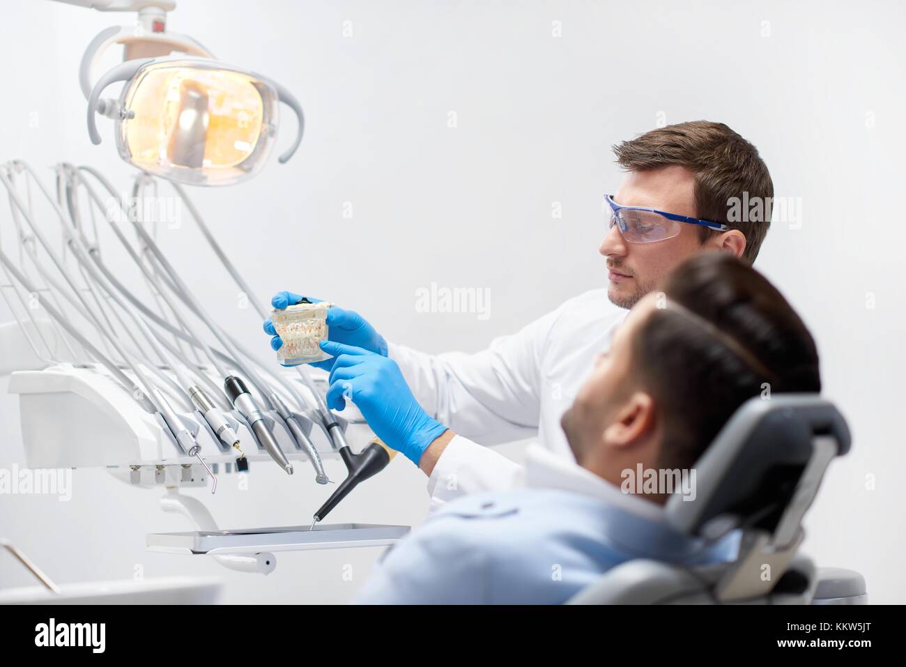 Professional dentist at his clinic Stock Photo Alamy