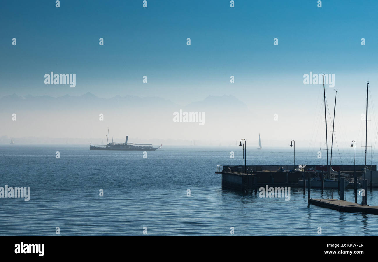 autumn at lake constance Stock Photo