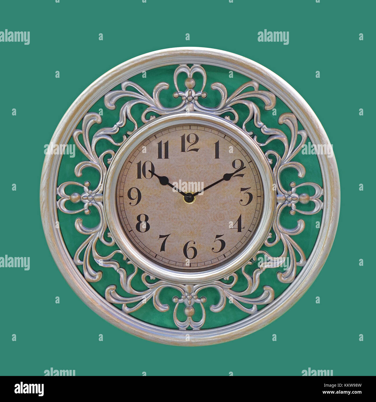 Big green clock hi-res stock photography and images - Alamy