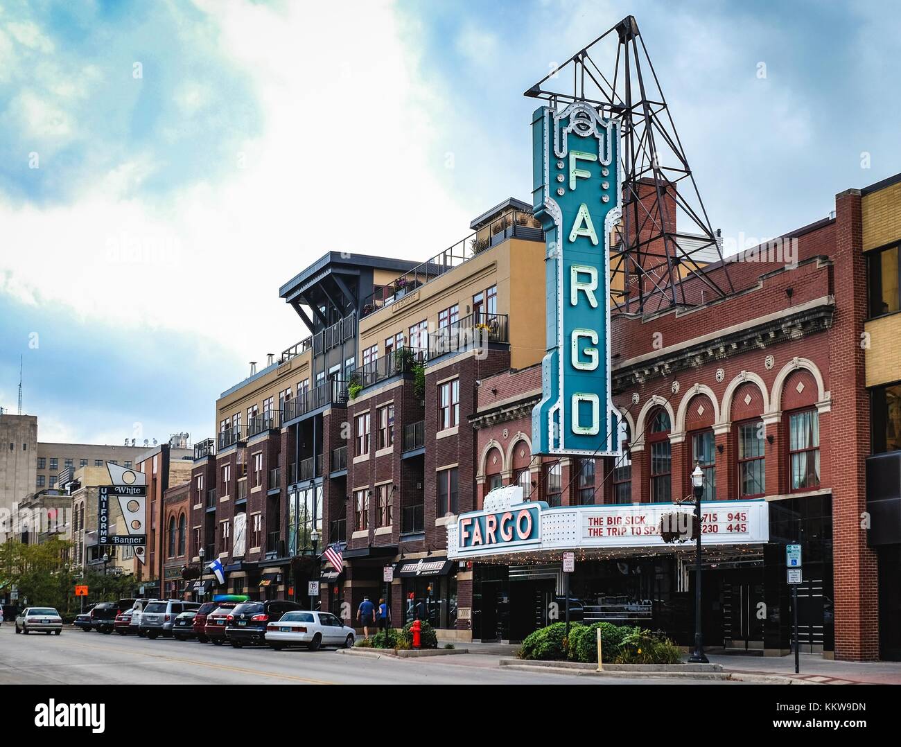 The Fargo Theater in the downtown Fargo, North Dakota, USA. Stock Photo