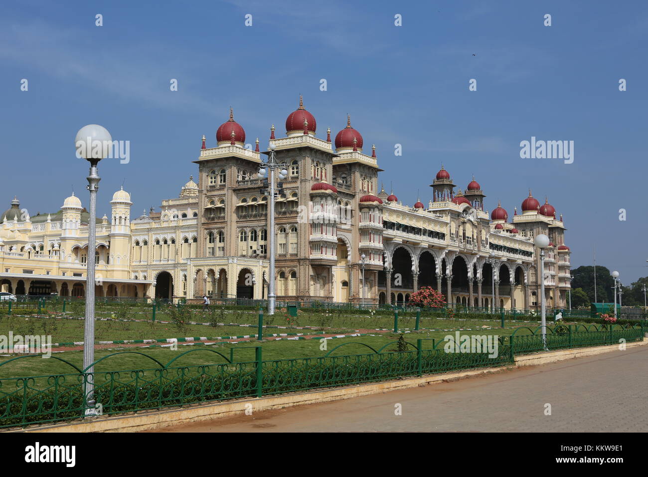 The Palace of Mysore in Karnataka south India  - Palast in Mysore - Indien Stock Photo
