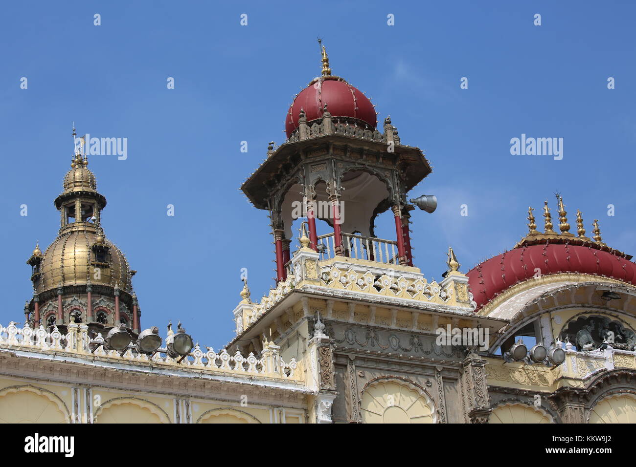 The Palace of Mysore in Karnataka south India  - Palast in Mysore - Indien Stock Photo