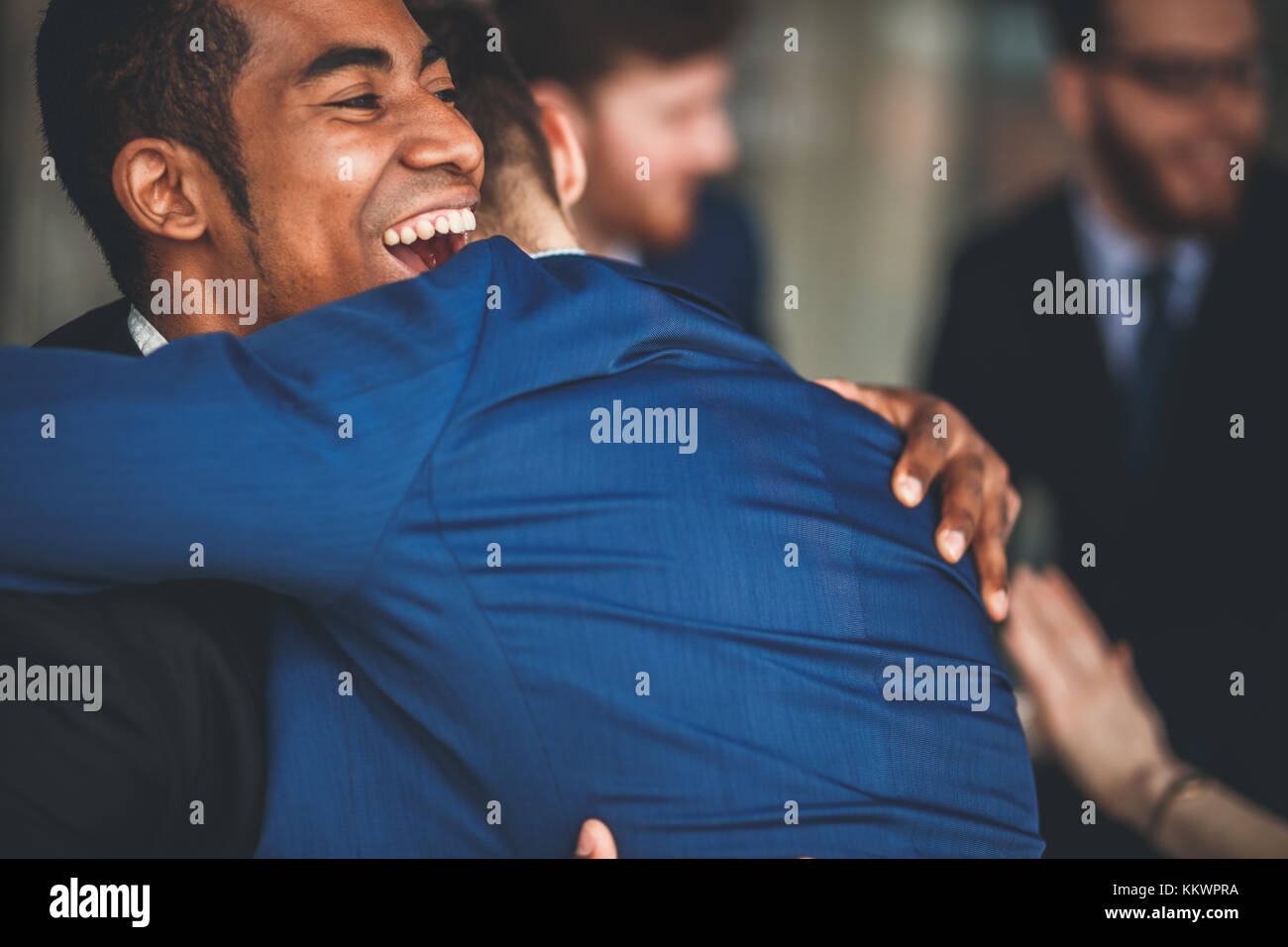 Group of happy business people Stock Photo - Alamy