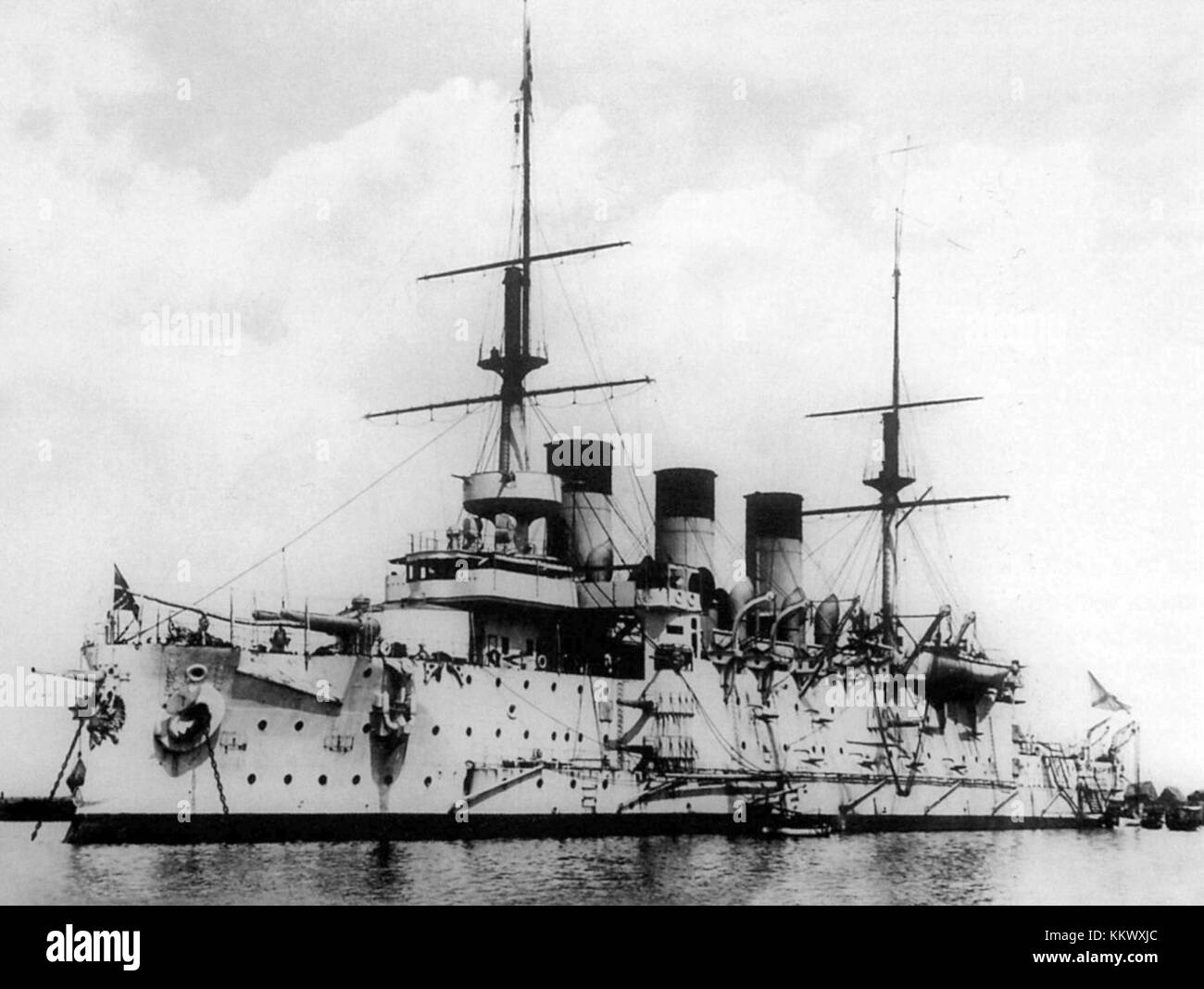 Russian battleship Oslyabya 01 Stock Photo Alamy