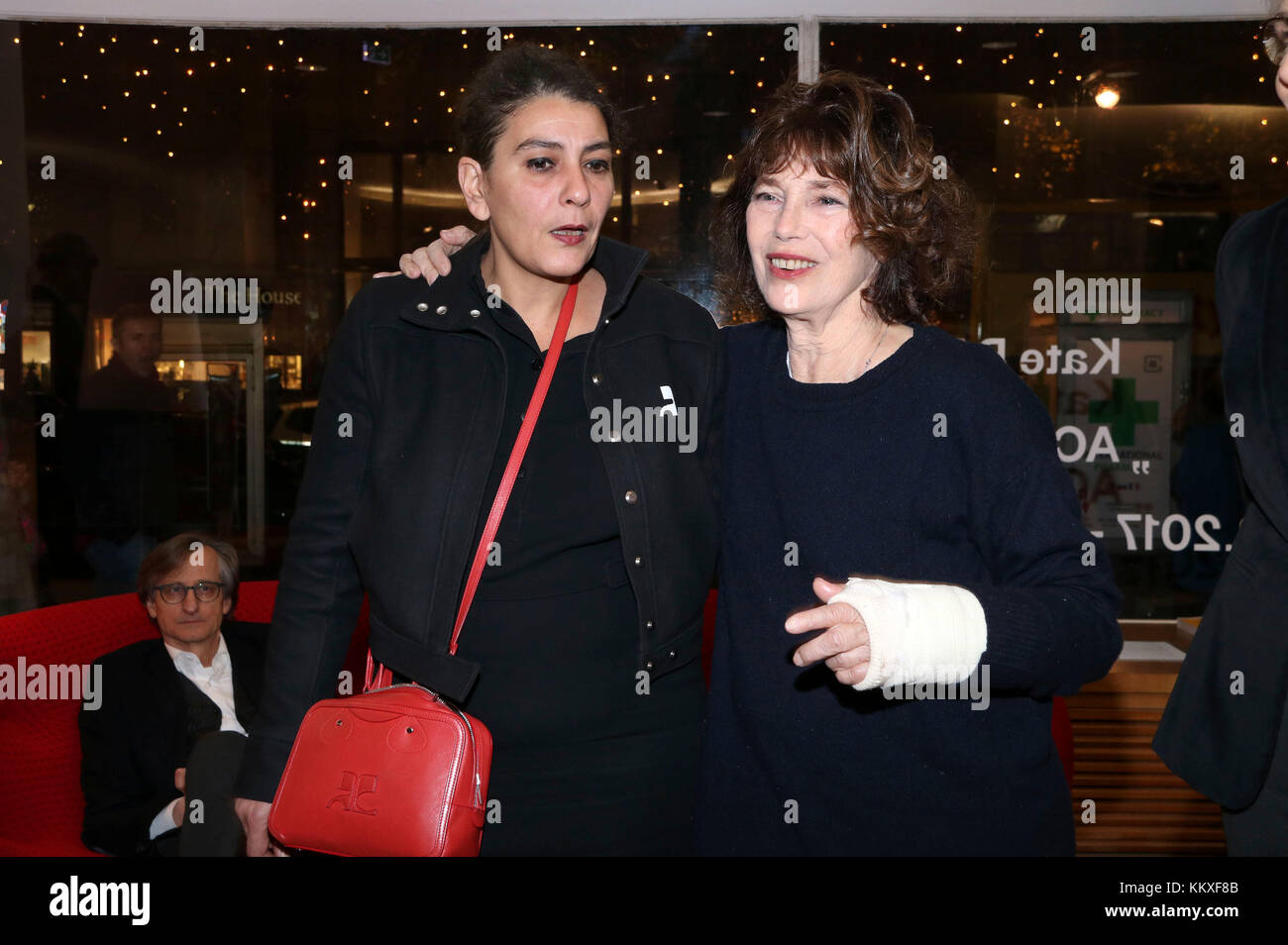 Berlin, Germany. 02nd Dec, 2017. Aline Arlettaz and Jane Birkin attend the 'Actrices' exhibition opening at the Institut Francais on December 2, 2017 in Berlin, Germany. Credit: Geisler-Fotopress/Alamy Live News Stock Photo