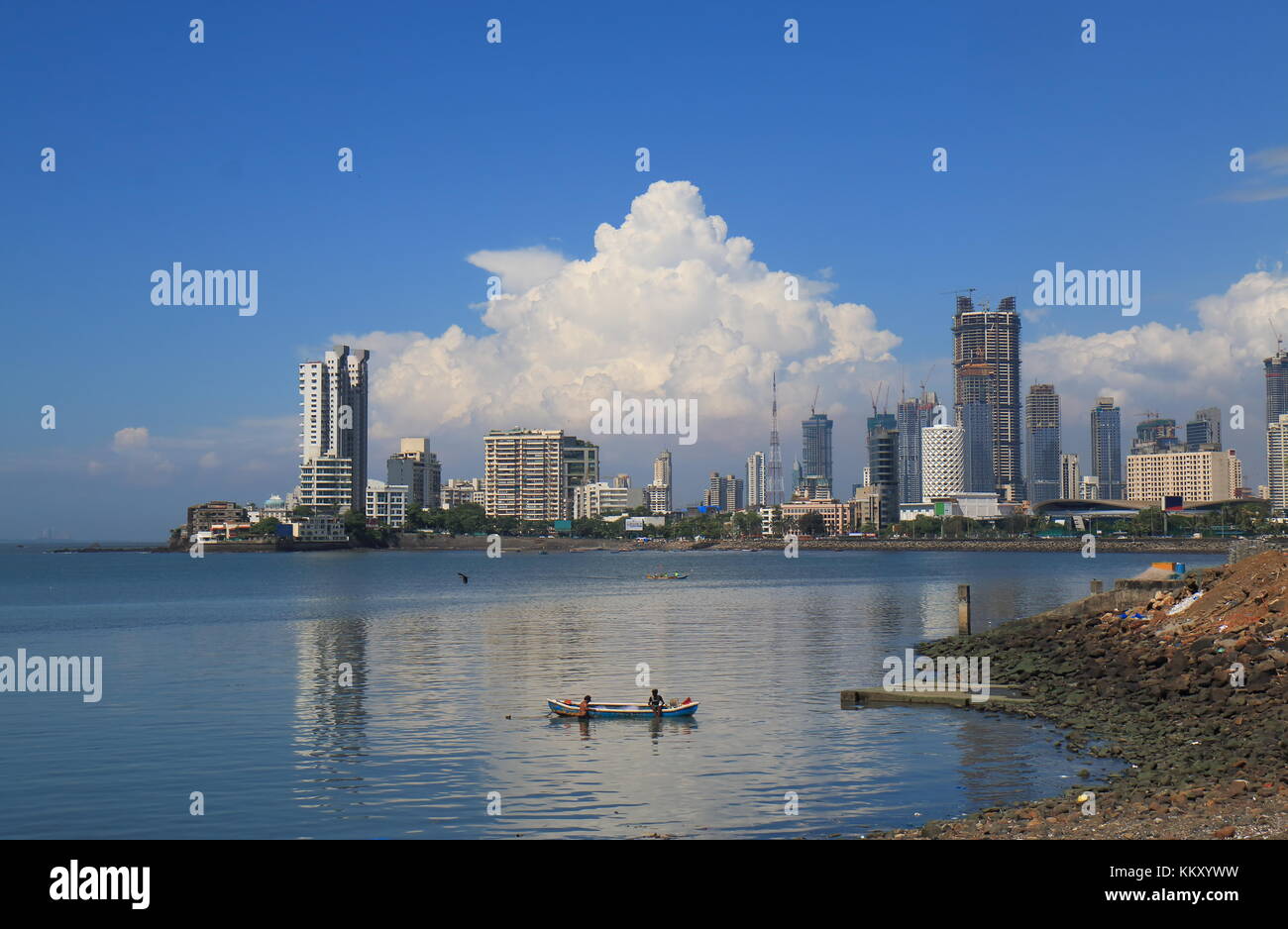 Mumbai Bombay downtown skyscraper cityscape India Stock Photo