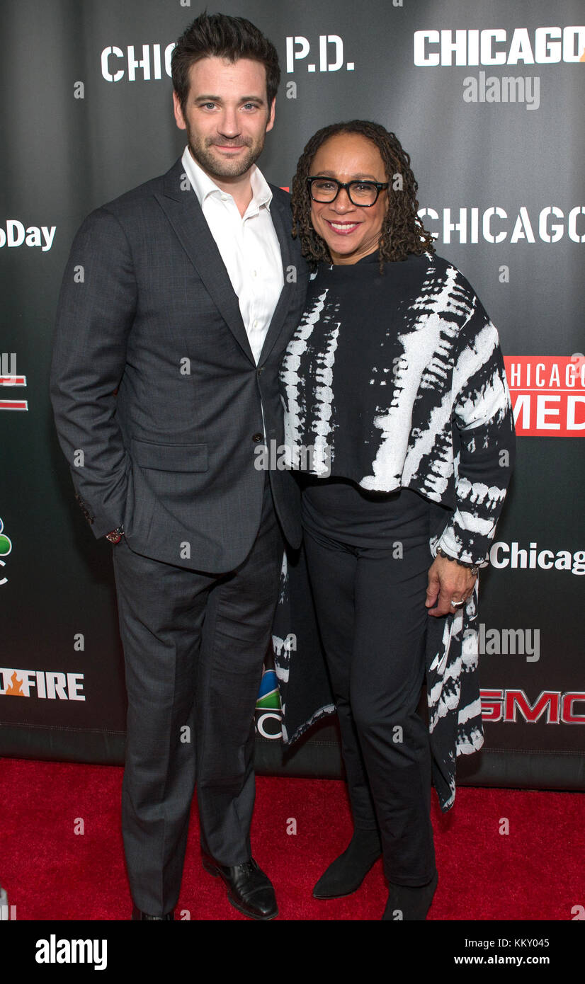 3rd annual NBC One Chicago Party featuring cast members from Chicago Fire, Chicago Med and Chicago P.D - Arrivals  Featuring: Colin Donnell, S. Epatha Merkerson Where: Chicago, Illinois, United States When: 30 Oct 2017 Credit: WENN Stock Photo
