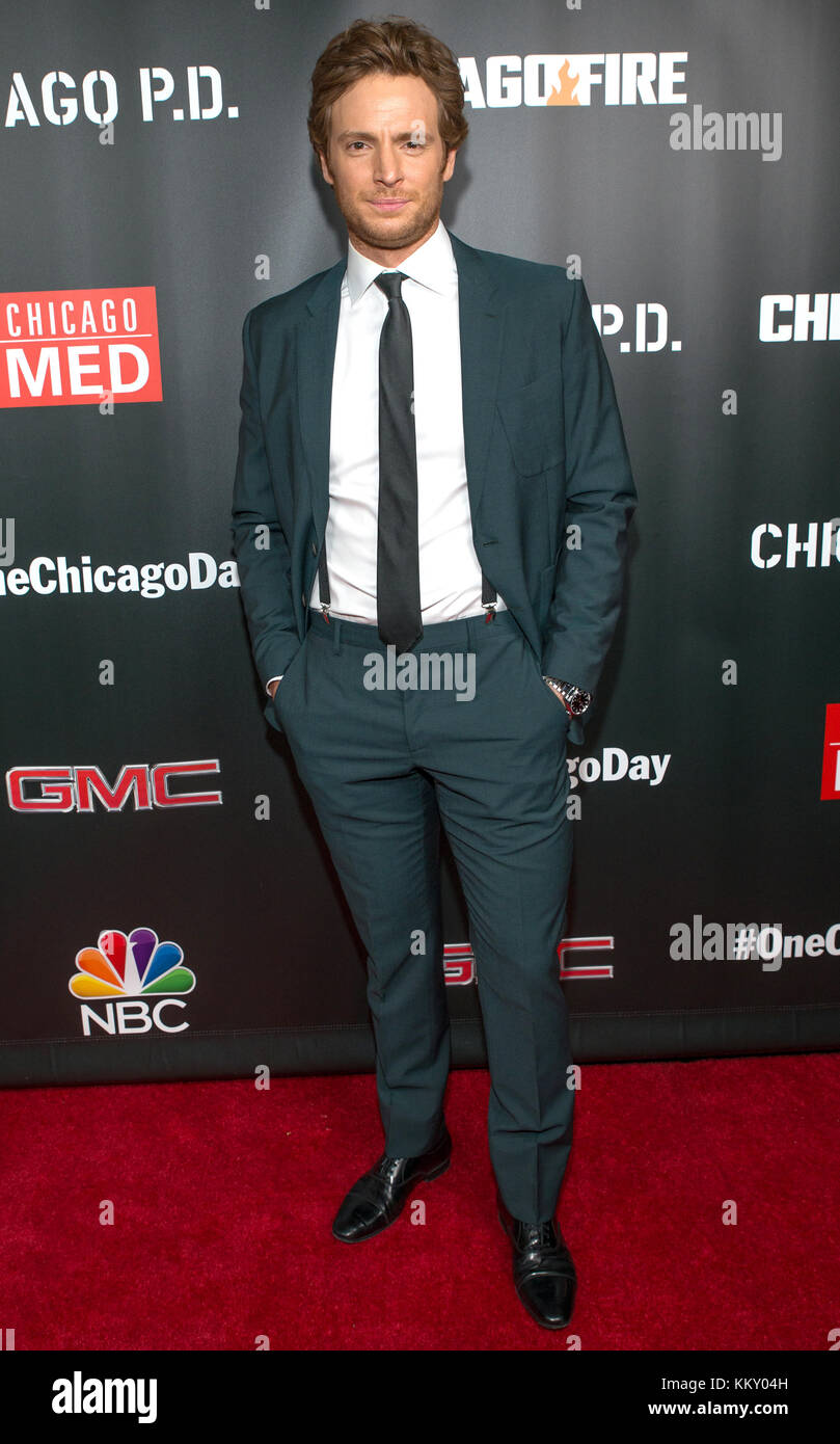 3rd annual NBC One Chicago Party featuring cast members from Chicago Fire, Chicago Med and Chicago P.D - Arrivals  Featuring: Nick Gehlfuss Where: Chicago, Illinois, United States When: 30 Oct 2017 Credit: WENN Stock Photo