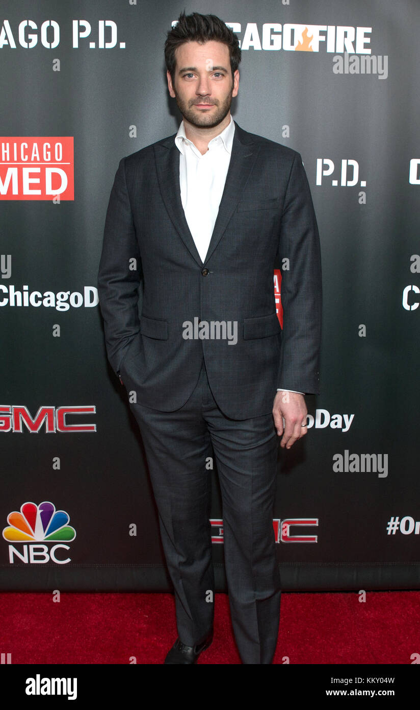 3rd annual NBC One Chicago Party featuring cast members from Chicago Fire, Chicago Med and Chicago P.D - Arrivals  Featuring: Colin Donnell Where: Chicago, Illinois, United States When: 30 Oct 2017 Credit: WENN Stock Photo