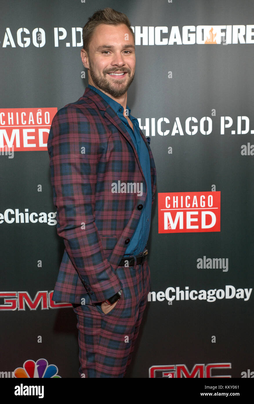 3rd annual NBC One Chicago Party featuring cast members from Chicago Fire, Chicago Med and Chicago P.D - Arrivals  Featuring: Patrick John Flueger Where: Chicago, Illinois, United States When: 31 Oct 2017 Credit: WENN Stock Photo