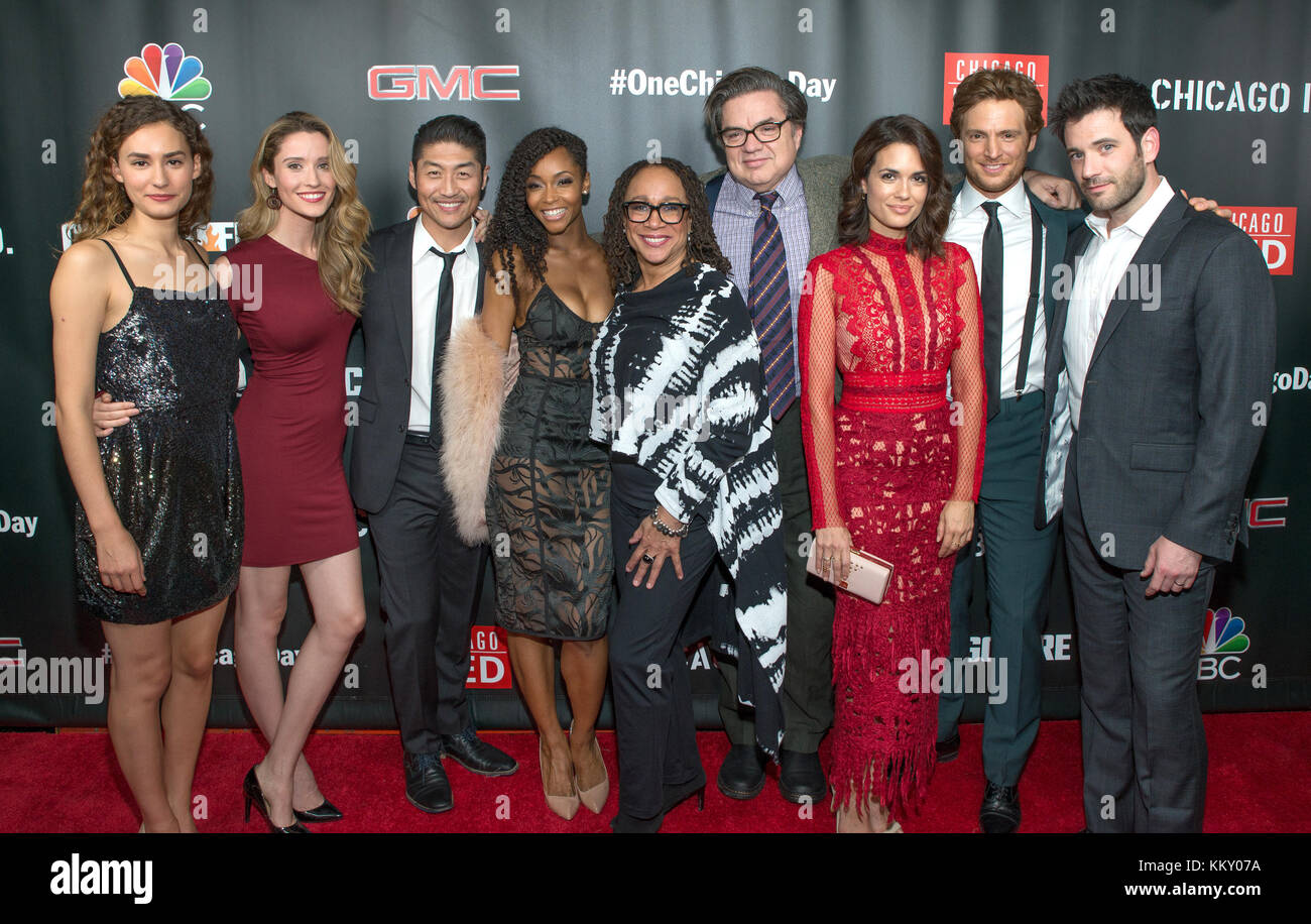 3rd annual NBC One Chicago Party featuring cast members from Chicago Fire, Chicago Med and Chicago P.D - Arrivals  Featuring: Rachel DiPillo, Tracy Spiridakos, Brian Tee, Yava DaCosta, S. Epatha Merkerson, Oliver Platt, Torey Devitto, Nick Gehlfuss and Colin Donnell Where: Chicago, Illinois, United States When: 31 Oct 2017 Credit: WENN Stock Photo