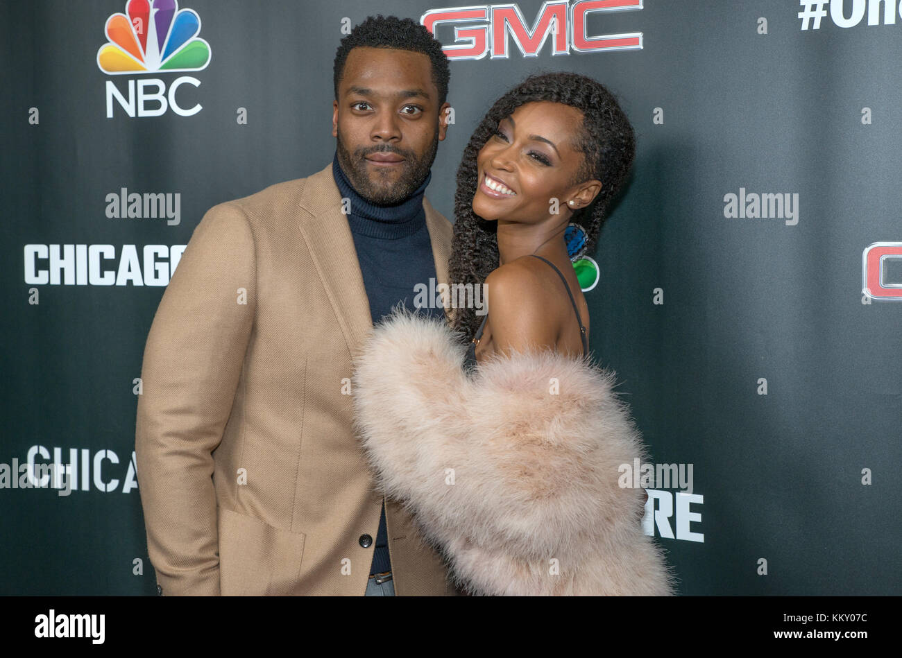 3rd annual NBC One Chicago Party featuring cast members from Chicago Fire, Chicago Med and Chicago P.D - Arrivals  Featuring: LaRoyce Hawkins, Yava DaCosta Where: Chicago, Illinois, United States When: 31 Oct 2017 Credit: WENN Stock Photo