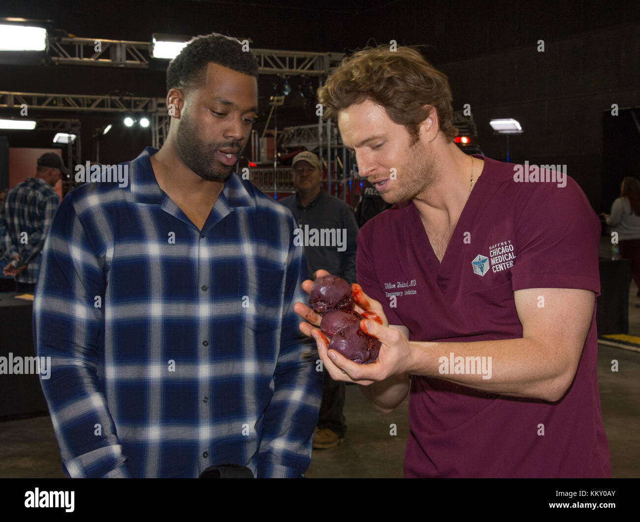 Behind the scenes with cast members and key crew of Chicago Fire