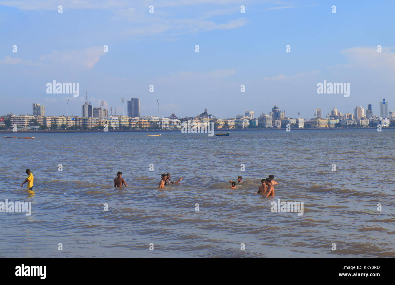 Chowpatty beach Mumbai India Stock Photo