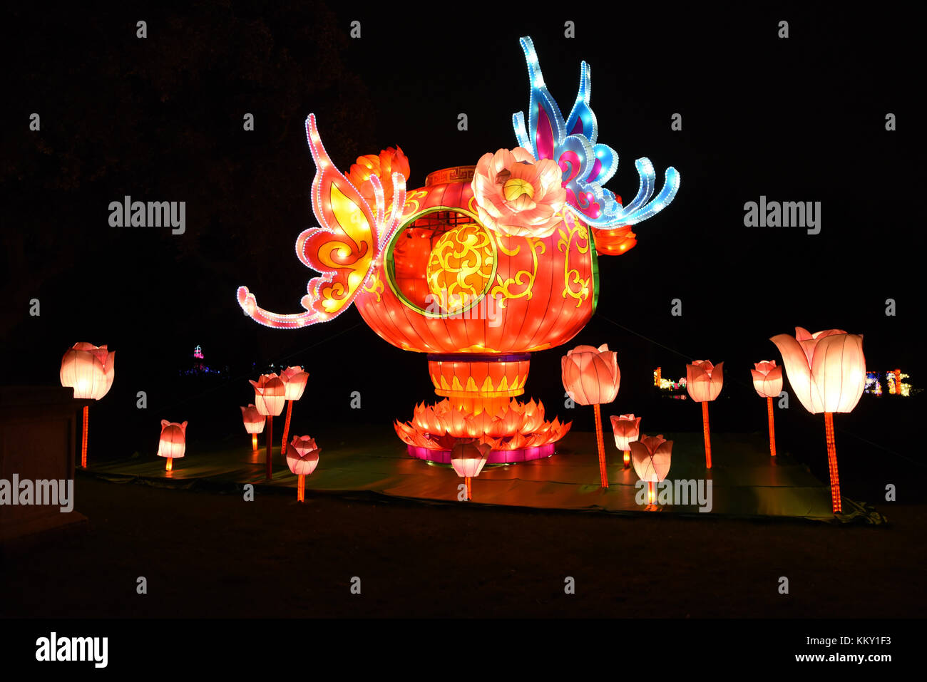 Lotus lantern festival lanterns hi-res stock photography and images - Alamy