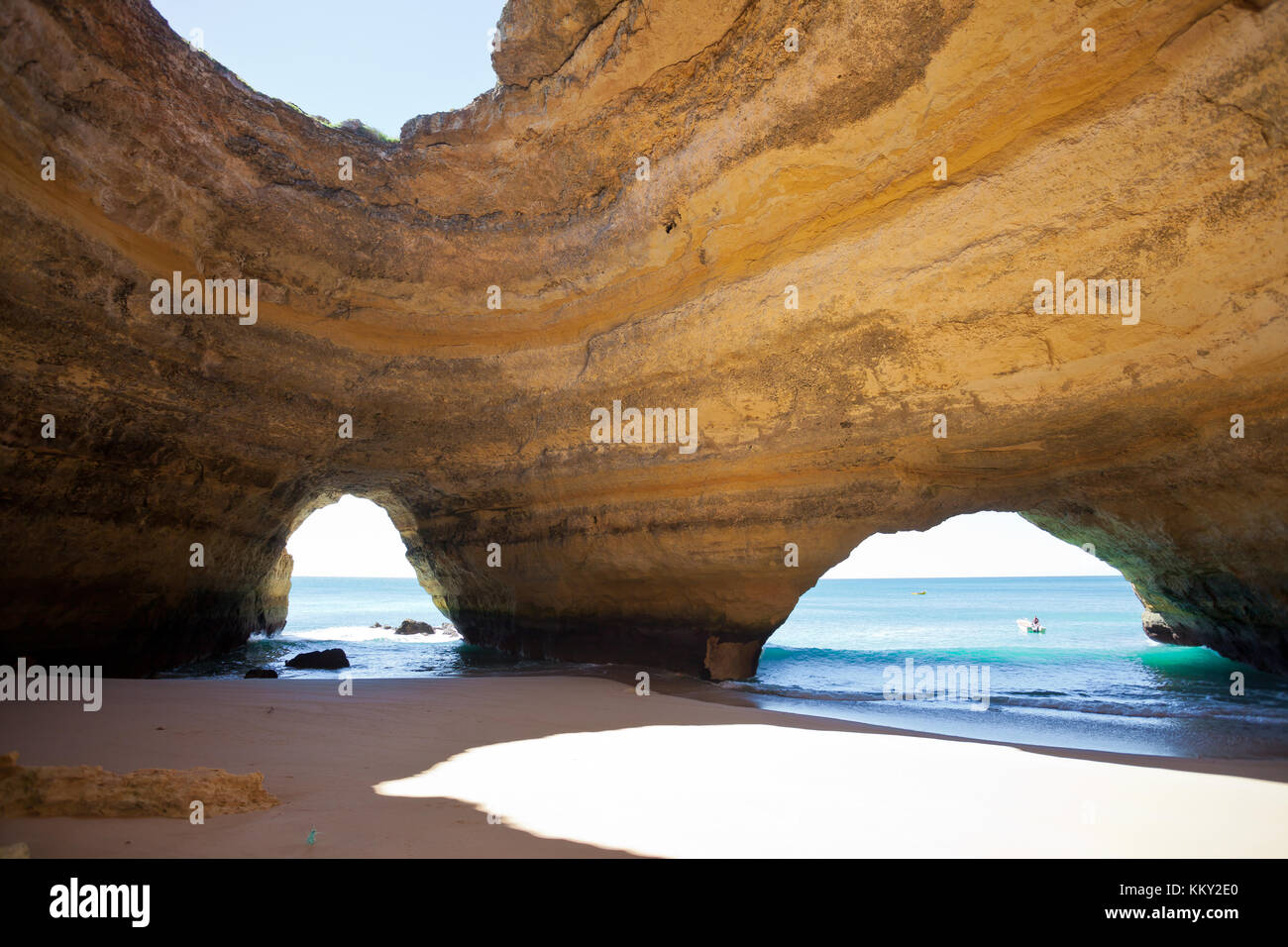 Portugal - Algarve - Benagil - Inside the Sea-Caves - Europe Stock Photo
