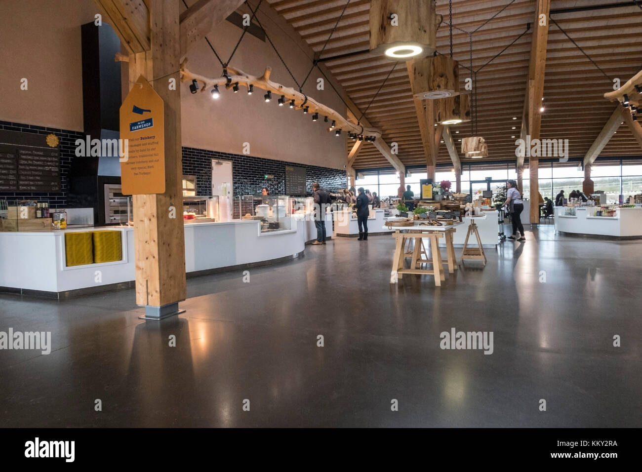 Interior of Gloucester Services, motorway service area  on the M5 in Gloucestershire Stock Photo