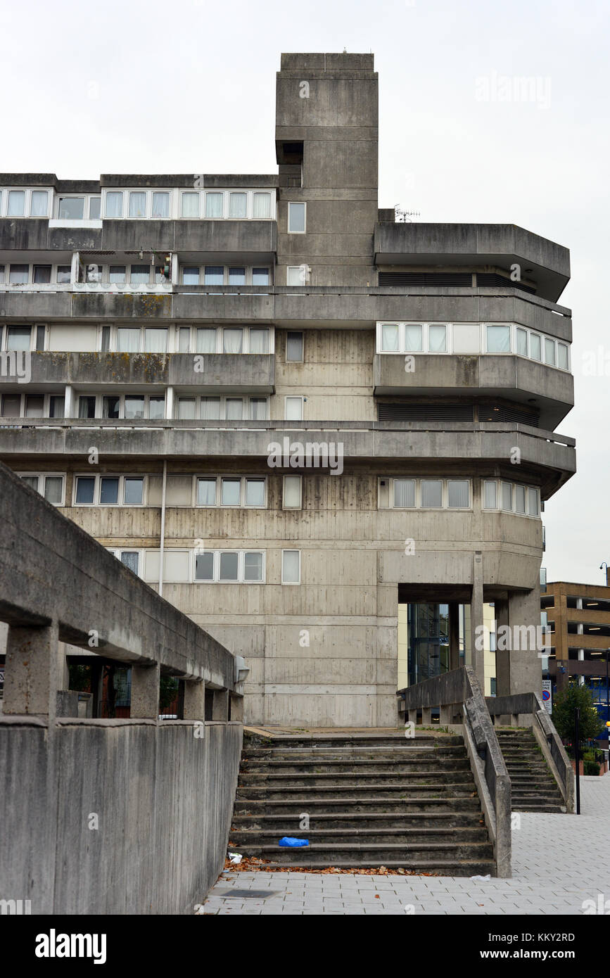 Brutalist architecture in Southampton, Hampshire, England, UK Stock Photo