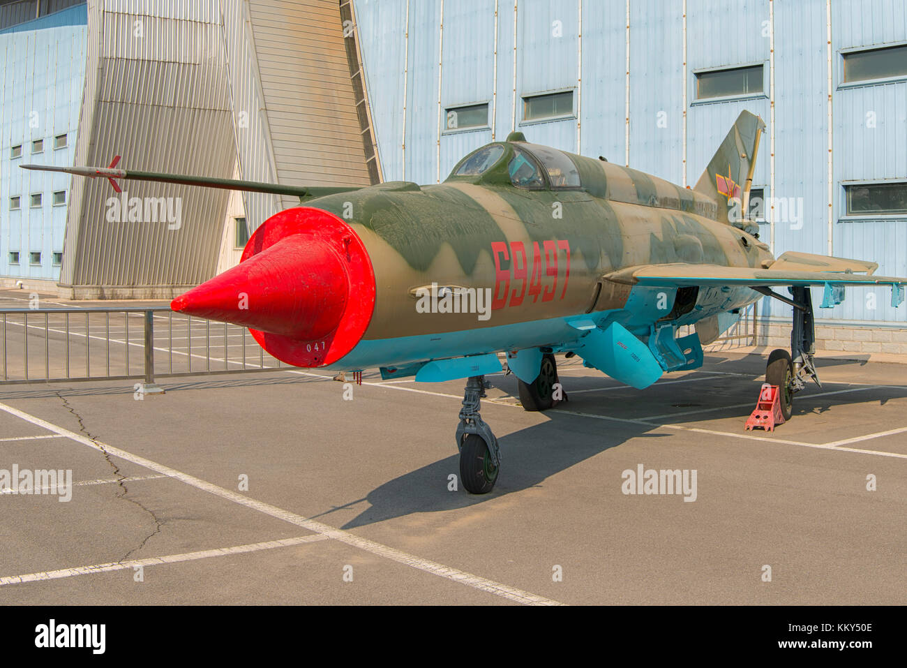 MIG-21 at Aviation Museum in Beijing, China Stock Photo