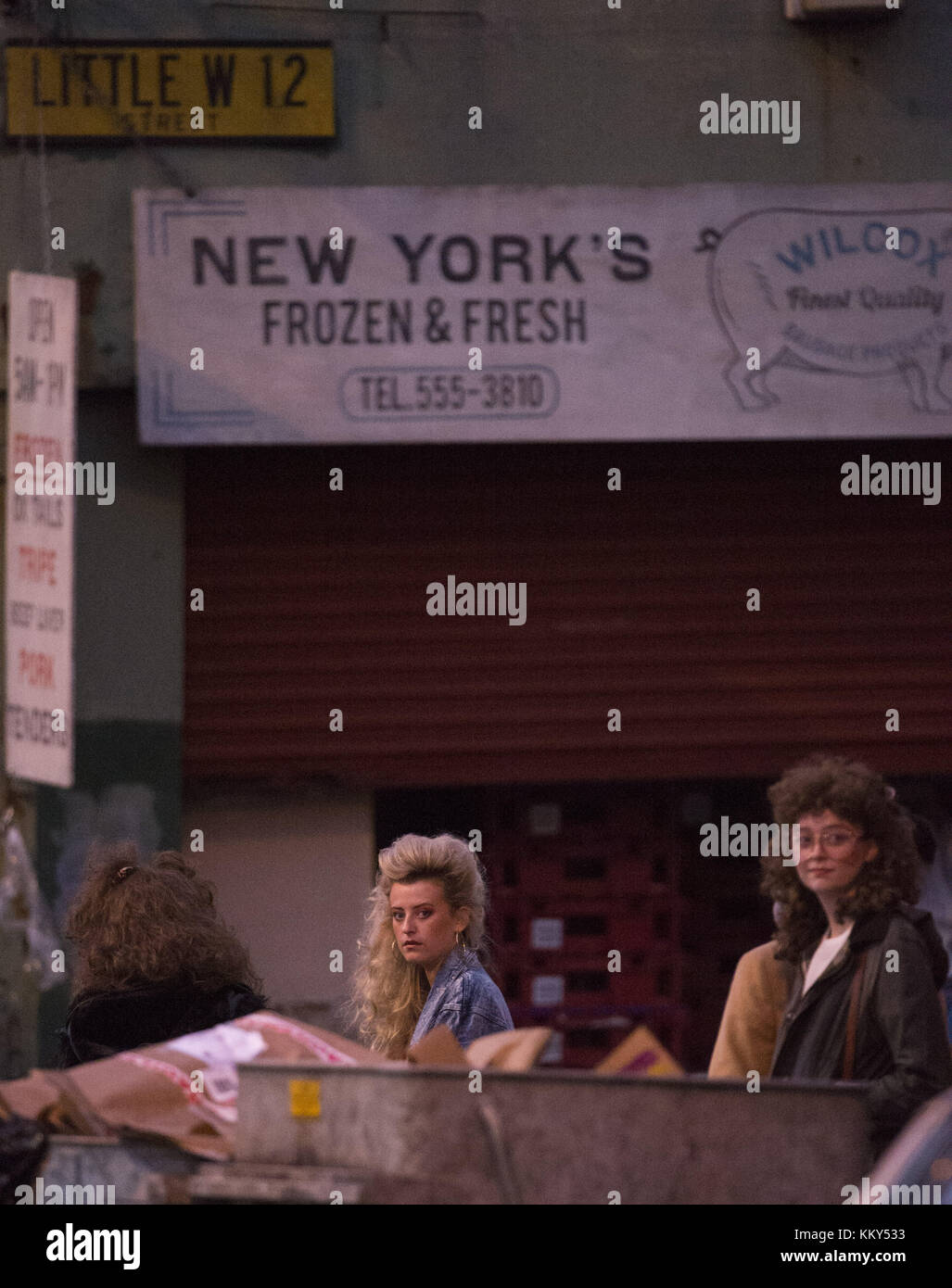 Barrowlands Market is transported into New York for the filming of 'Melrose' with Benedict Cumberbatch.  Featuring: Atmosphere Where: Glasgow, United Kingdom When: 01 Nov 2017 Credit: WENN.com Stock Photo