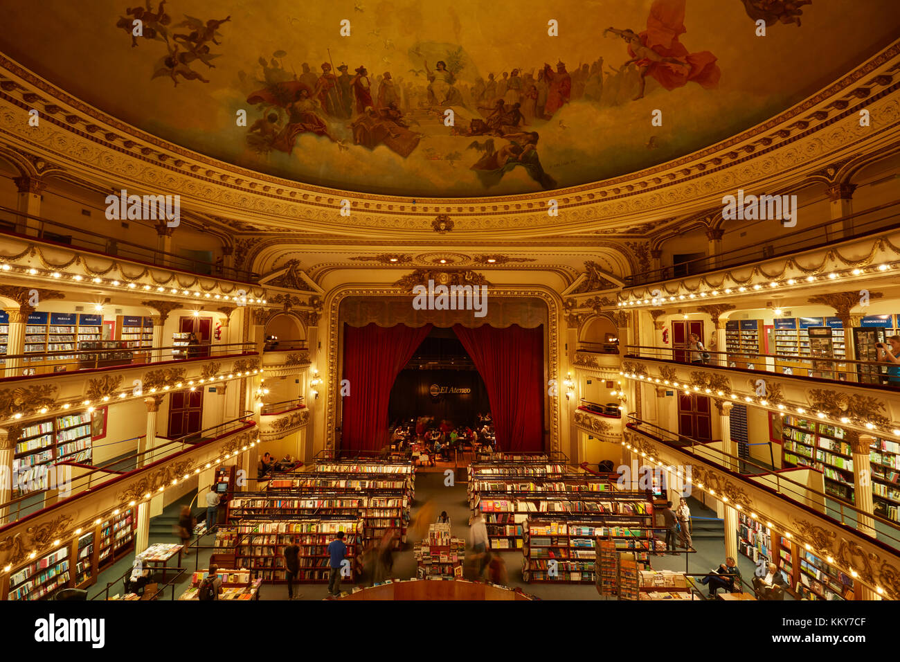 El Ateneo Grand Splendid book store, Recoleta, Buenos Aires, Argentina, South America Stock Photo