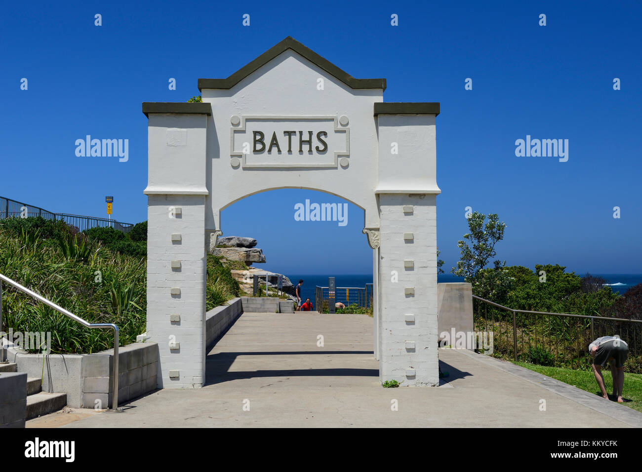 Entrance to Giles Baths in Dunningham Park at Coogee Beach, Coogee, an