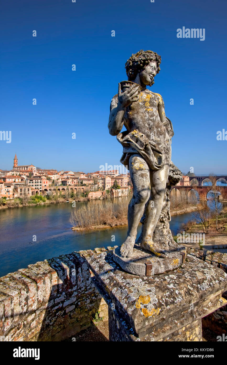 Albi and Tarn river from the Palais de la Berbie Stock Photo