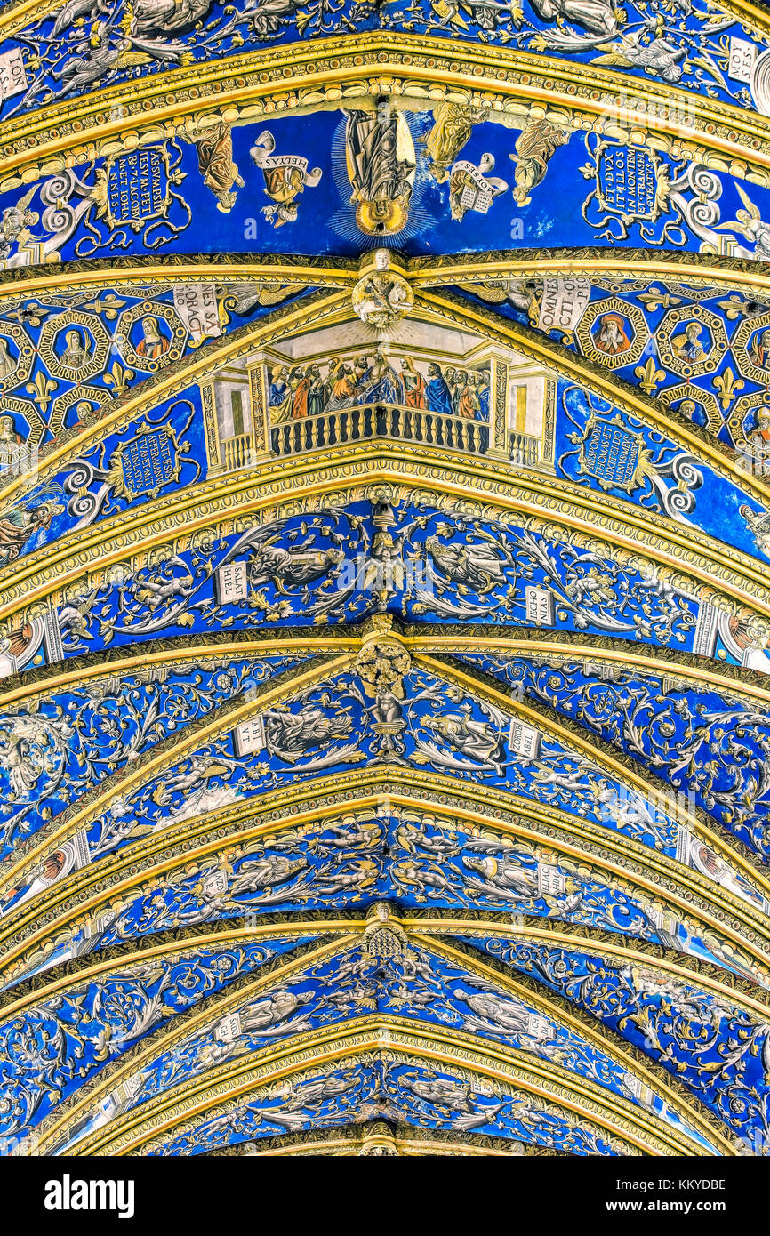 Interior of SainteCecile cathedral in Albi Stock Photo Alamy