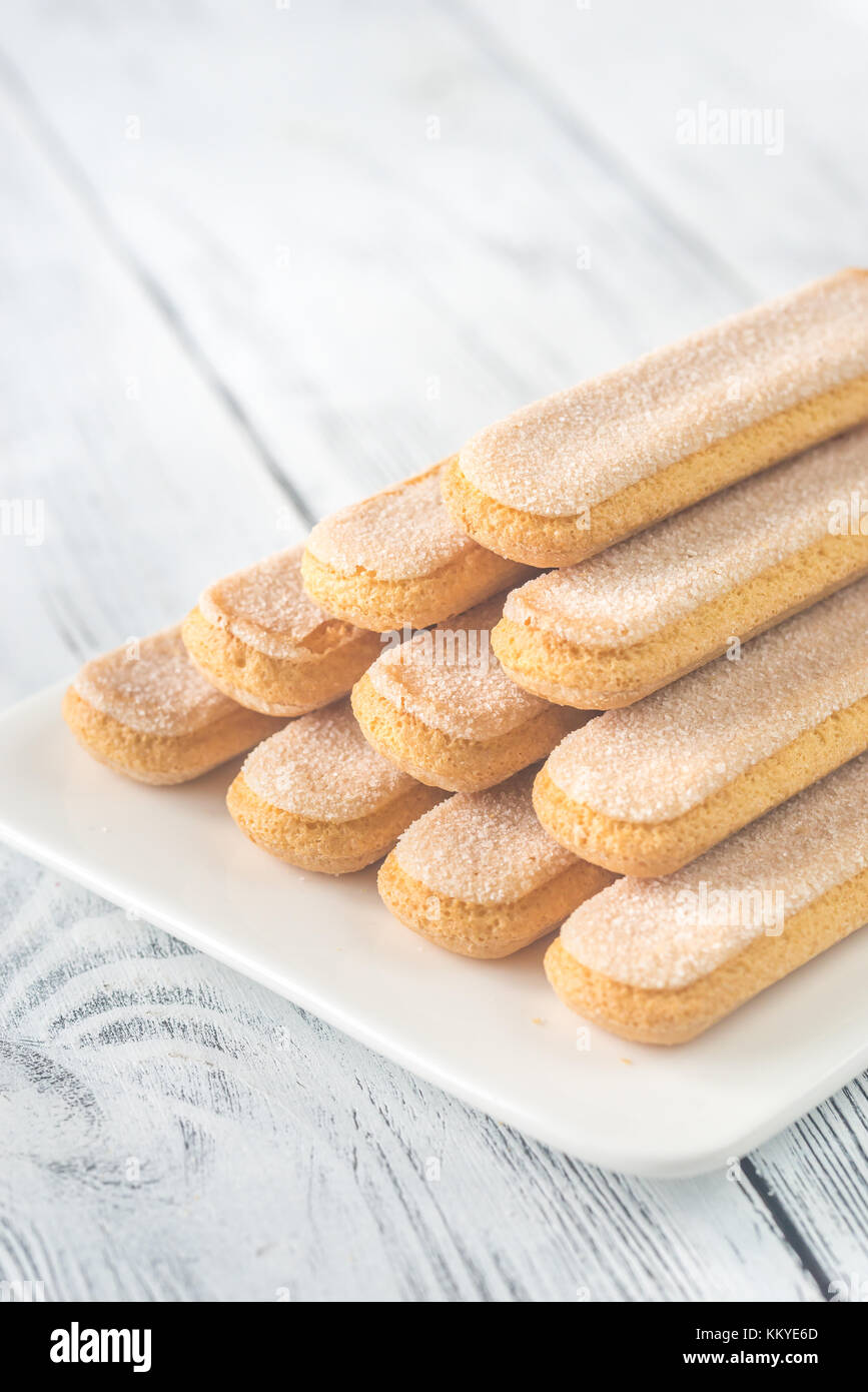 Ladyfinger biscuits (savoiardi Stock Photo Alamy