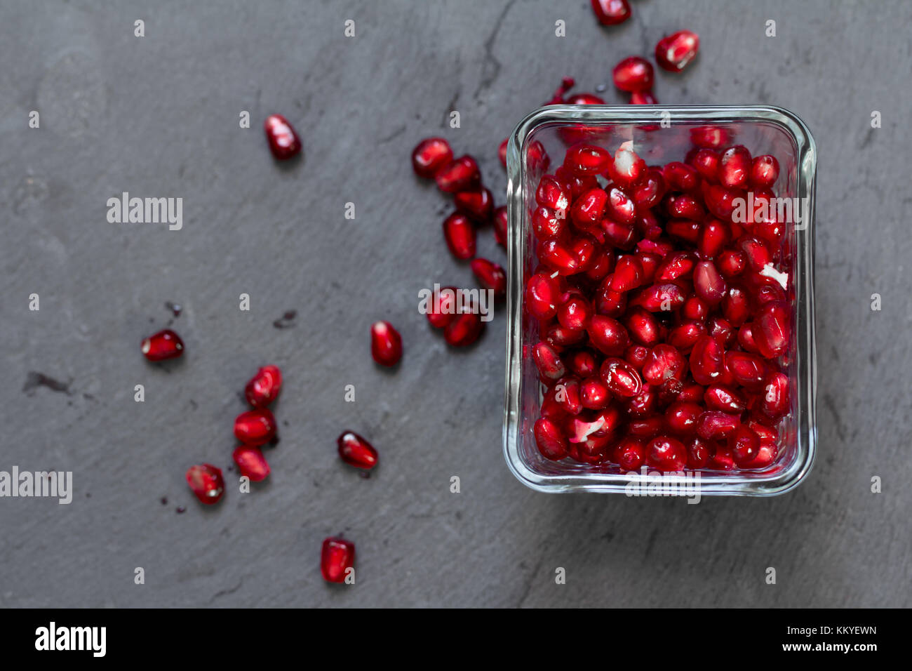 pomegranate fruit seeds Stock Photo