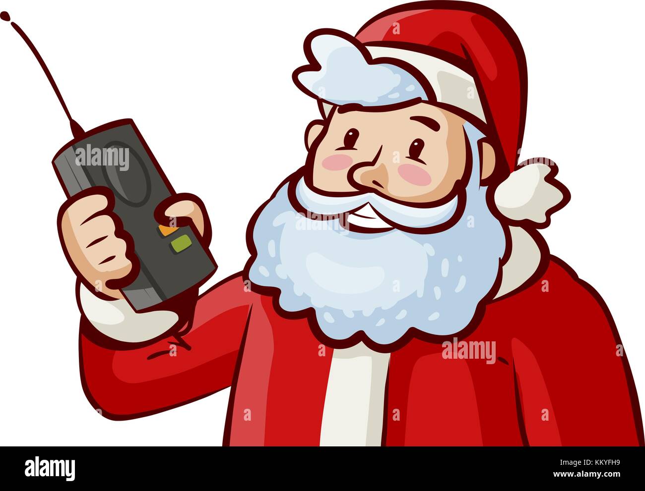 Santa Claus. Christmas, xmas concept. Cartoon vector illustration Stock Vector