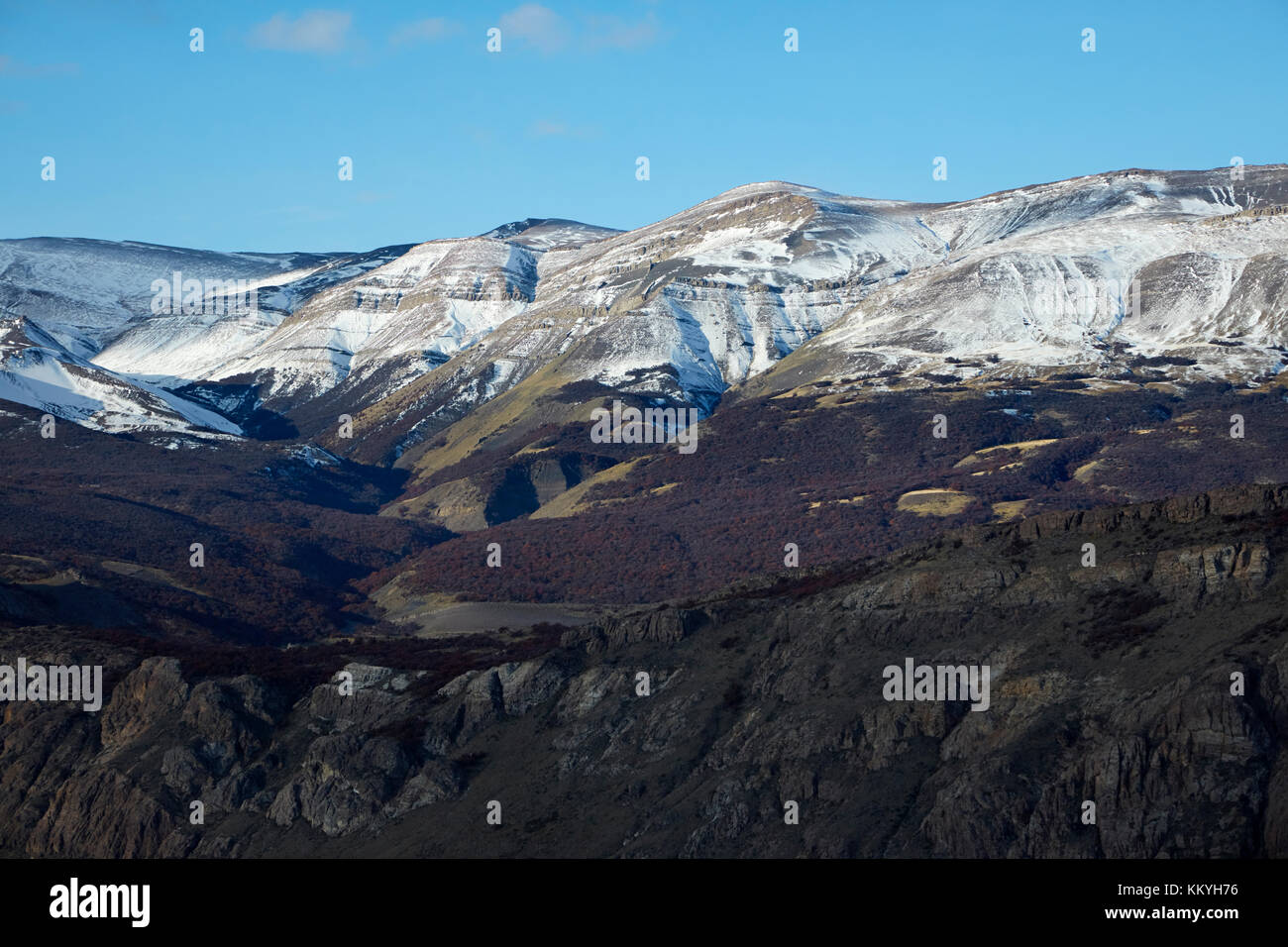 Mountains above El Chalten, Patagonia, Argentina, South America Stock Photo