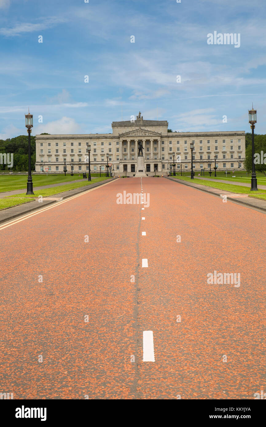 Stormont, Belfast, Northern Ireland - June 13, 2017: Stormont Estate, Seat of Government (Assembly) in Northern Ireland. Stock Photo