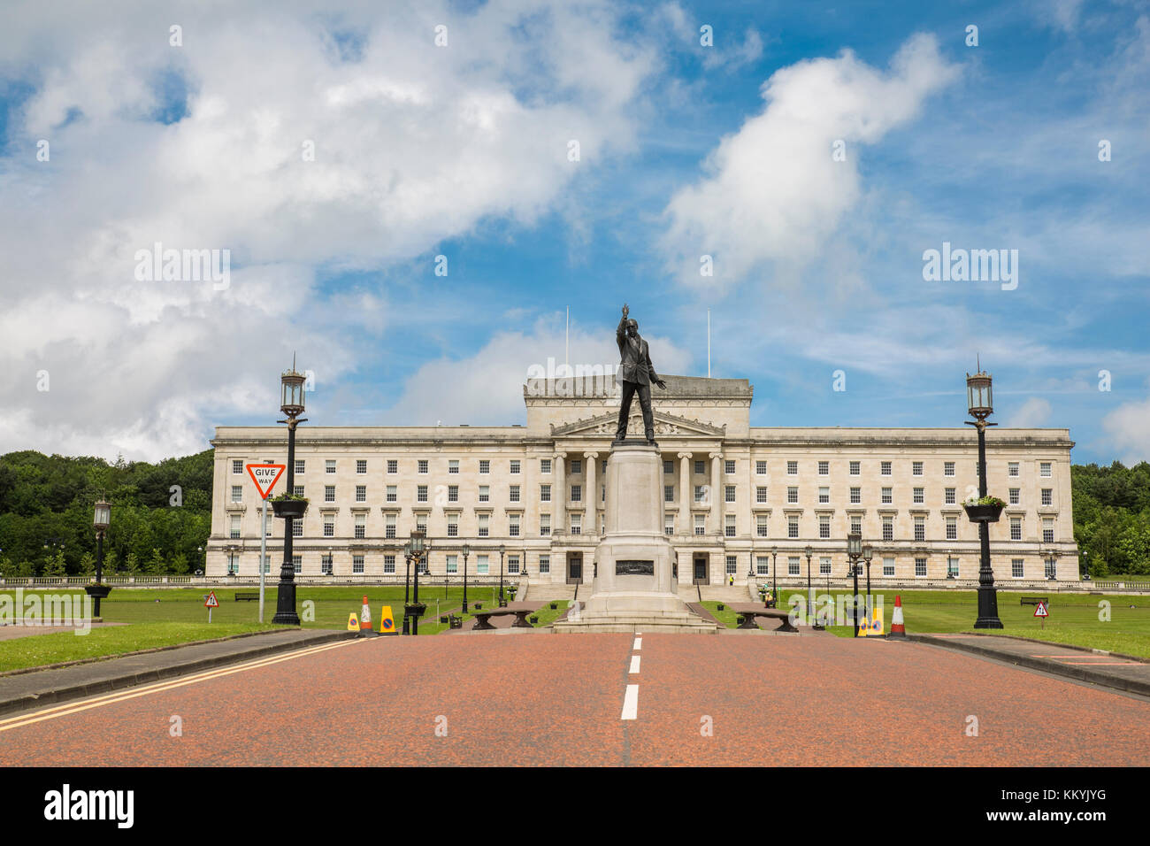 Stormont, Belfast, Northern Ireland - June 13, 2017: Stormont Estate, Seat of Government (Assembly) in Northern Ireland. Stock Photo