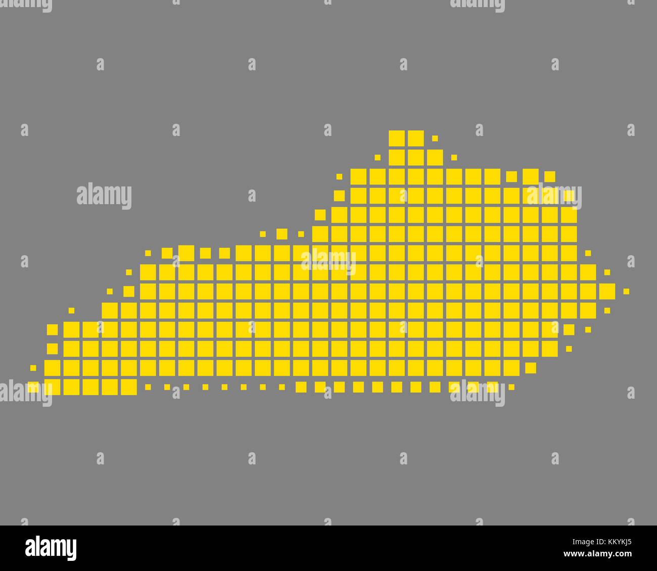 Map of Kentucky Stock Photo - Alamy