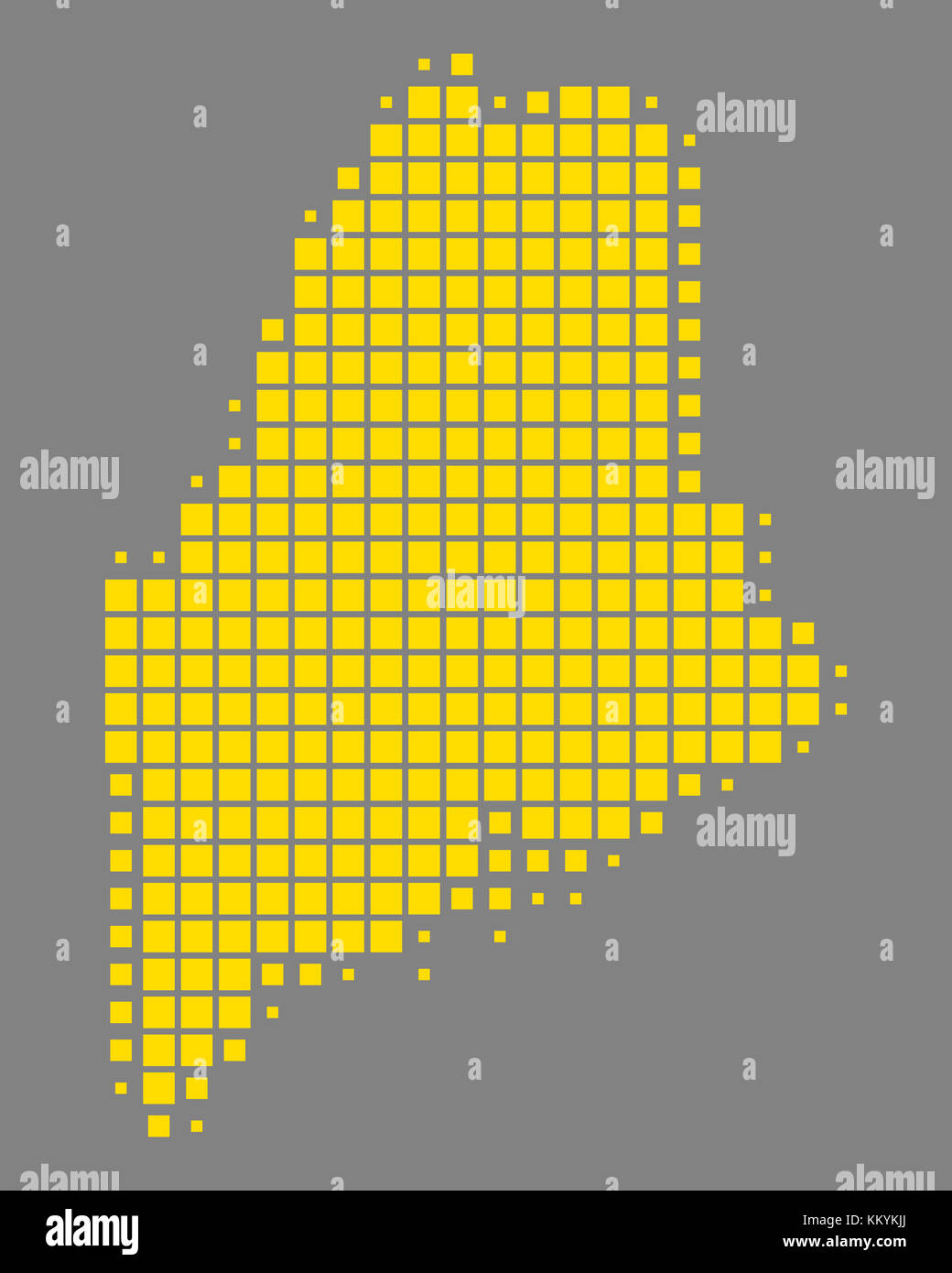 Map of Maine Stock Photo Alamy
