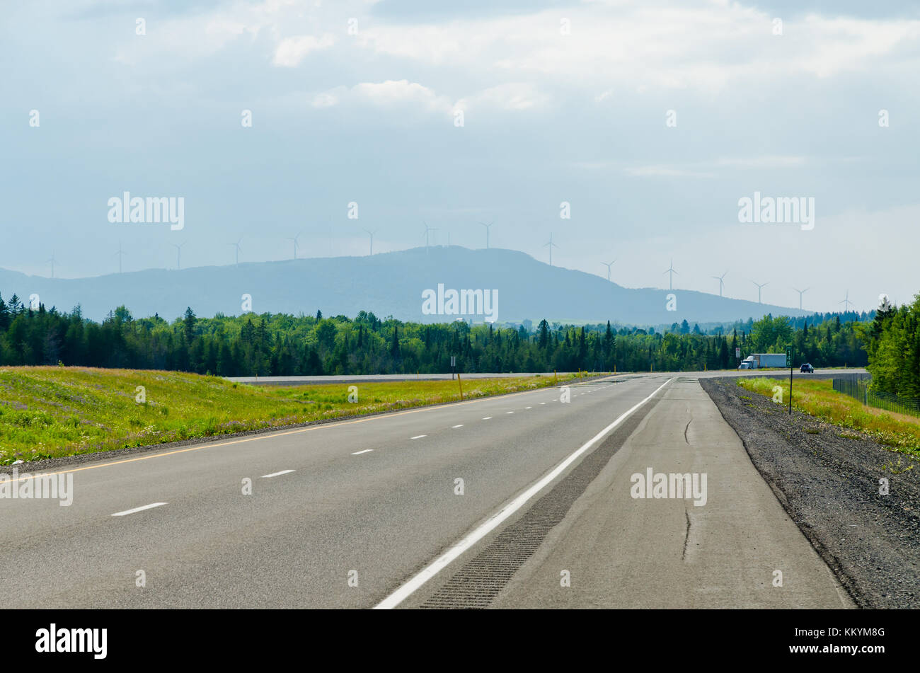 Highway in North part of New Brunswick, Canada Stock Photo Alamy