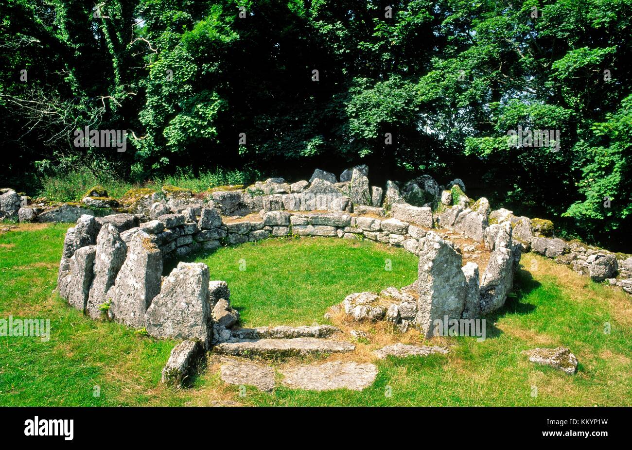 Celtic Iron Age village of Din Lligwy near Moelfre, Anglesey, north