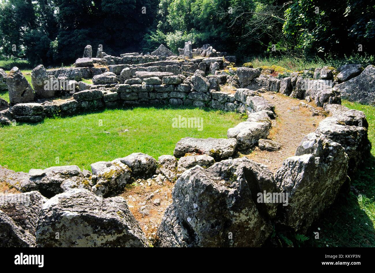 Celtic Iron Age village of Din Lligwy near Moelfre, Anglesey, north