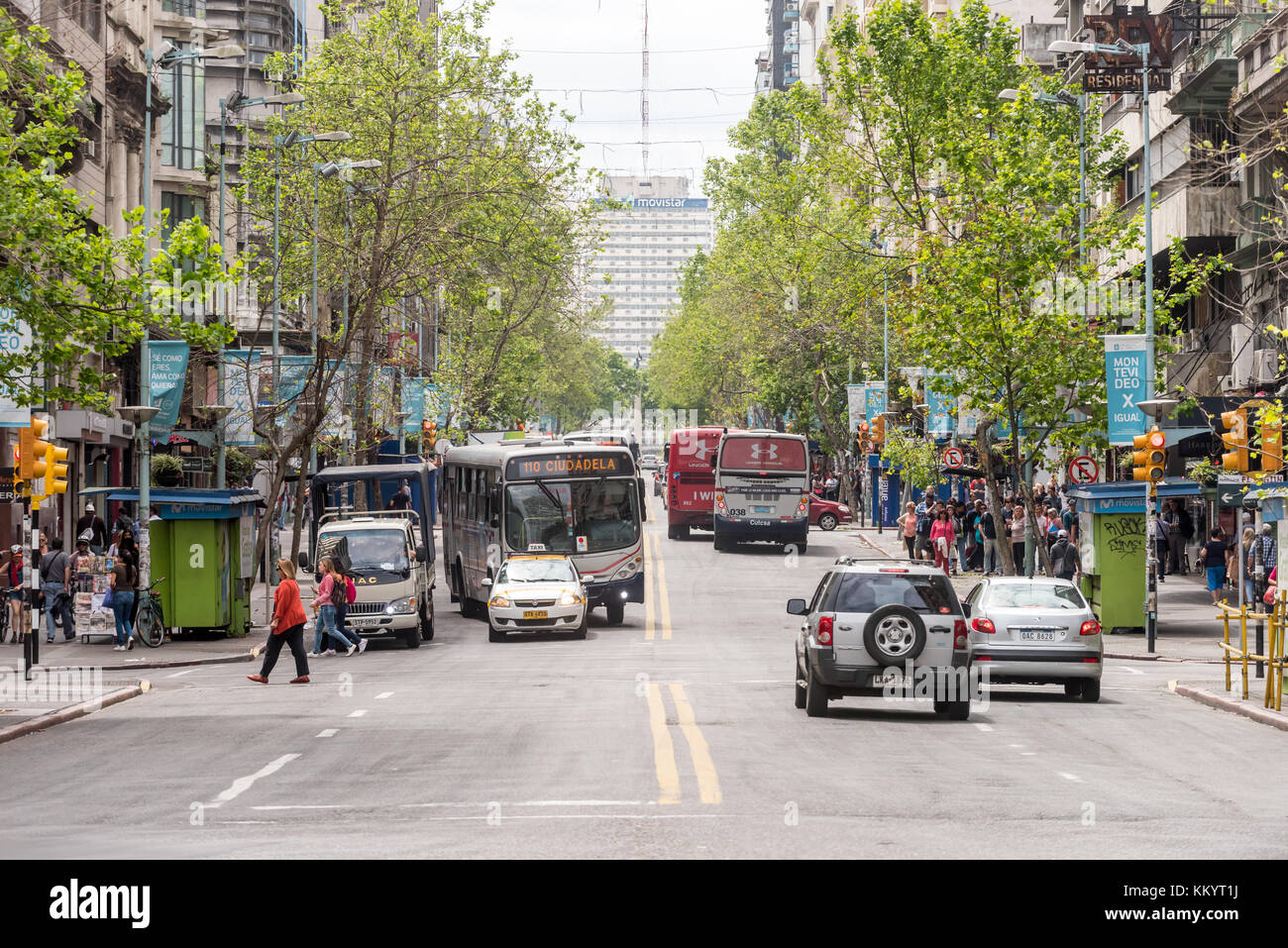Avenida 18 de Julio in Montevideo, Uruguay Stock Photo Alamy