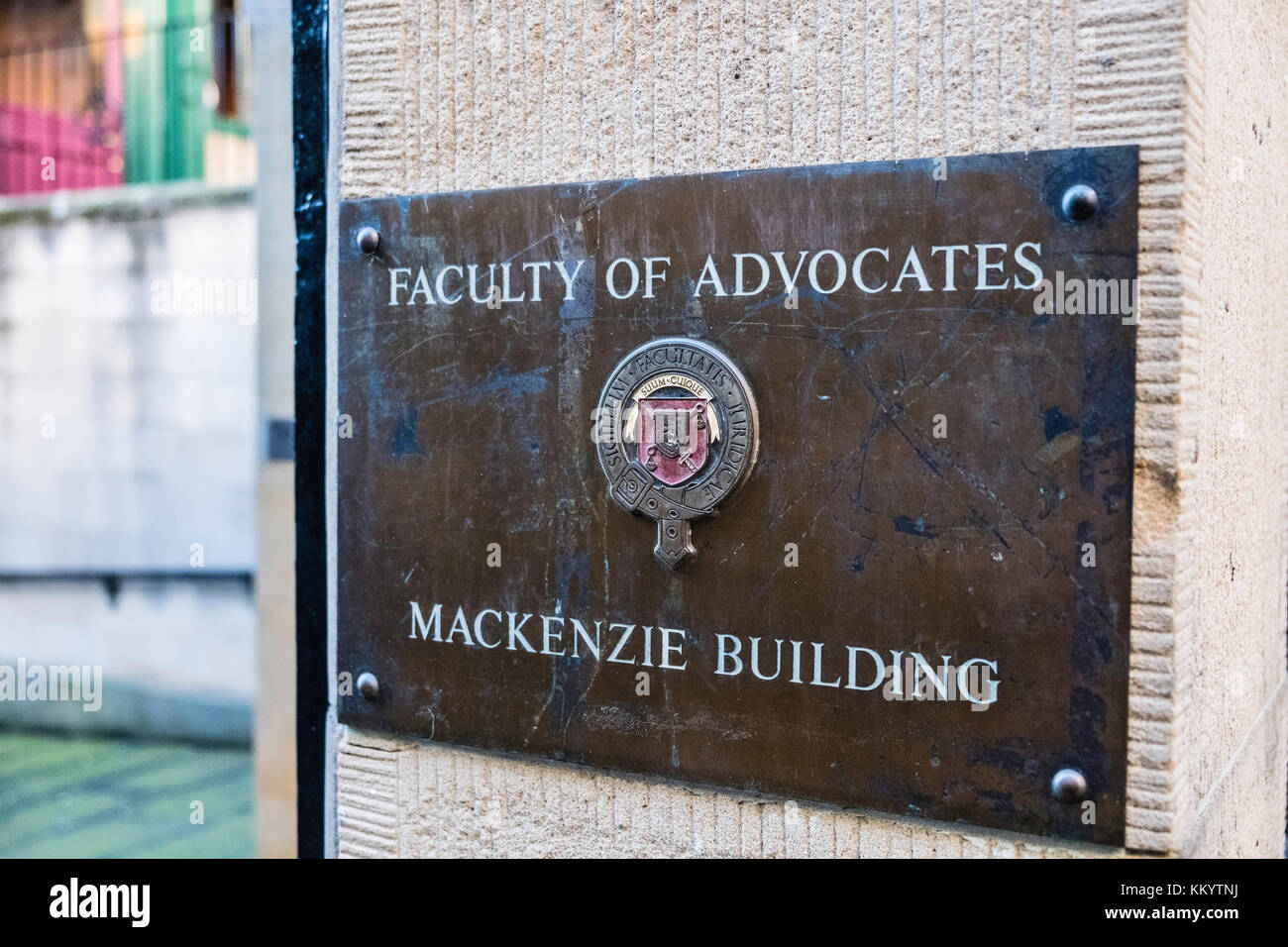 Faculty of Advocates Mackenzie Building in Edinburgh, Scotland, United Kingdom Stock Photo