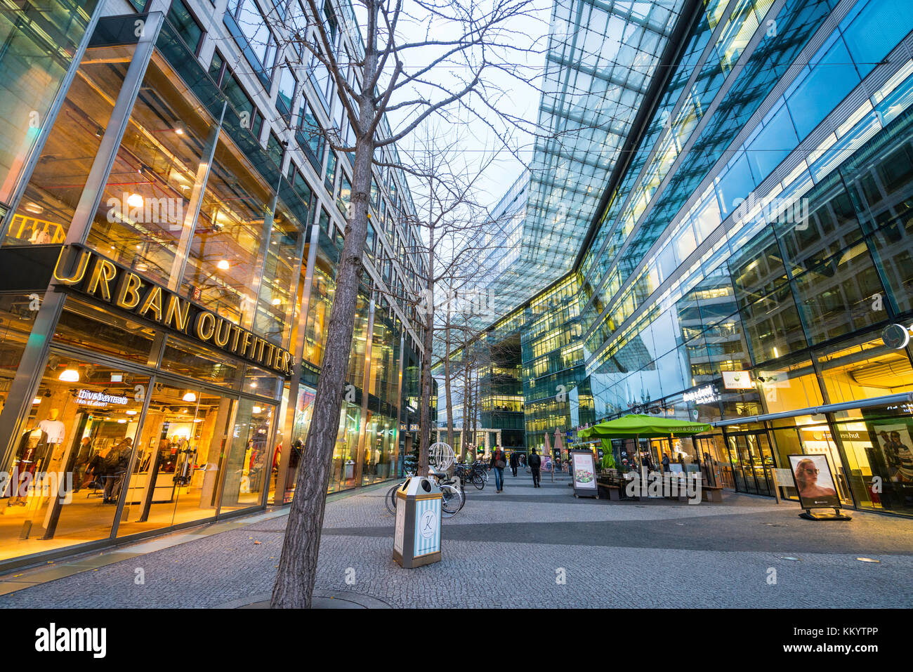 Modern shopping and business centre on Kurfurstendamm in Berlin, Germany Stock Photo
