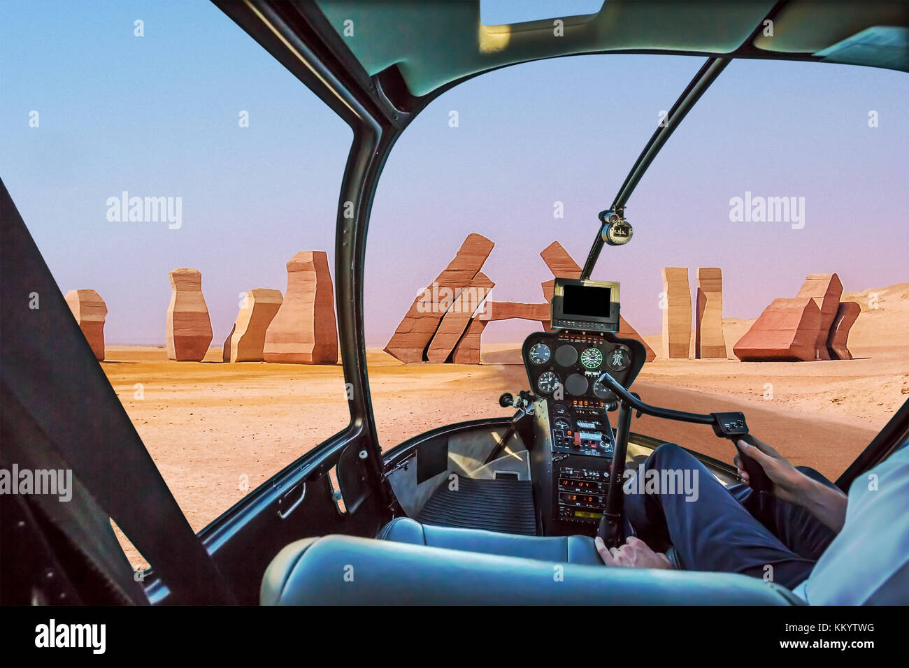 Ras Mohammed Helicopter Stock Photo - Alamy