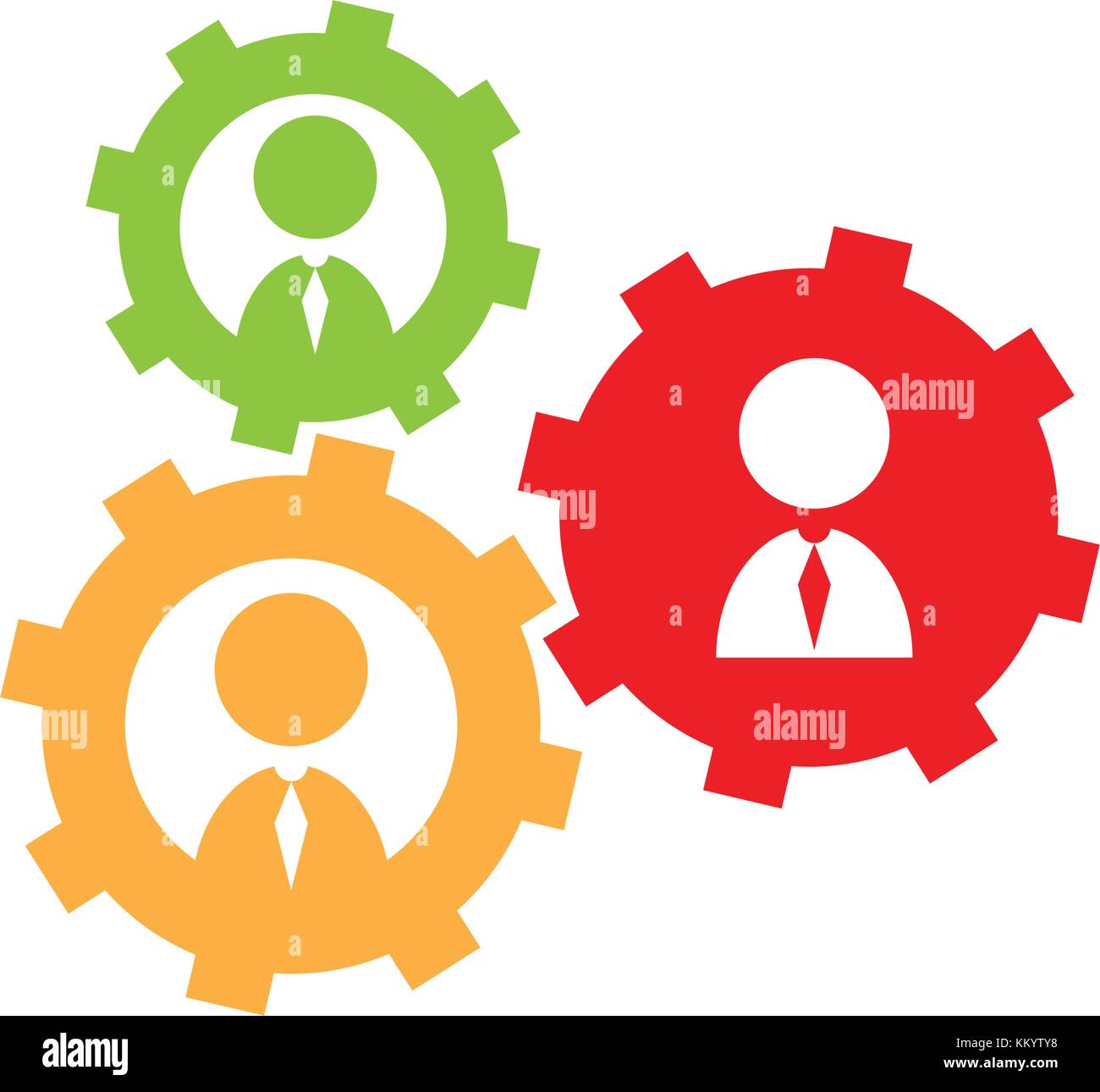 Abstract teamwork icon Stock Vector Image & Art - Alamy