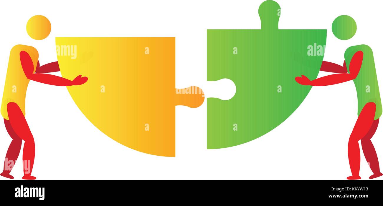 Abstract teamwork icon Stock Vector Image & Art - Alamy