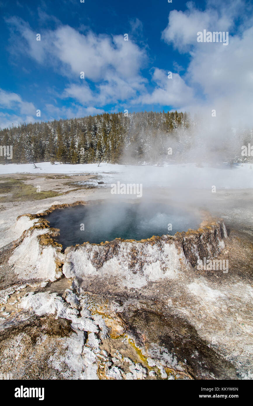 Punch bowl spring yellowstone wyoming hires stock photography and